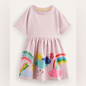 Mini Boden appliqué sweatshirt vest, girl’s size 2/3years